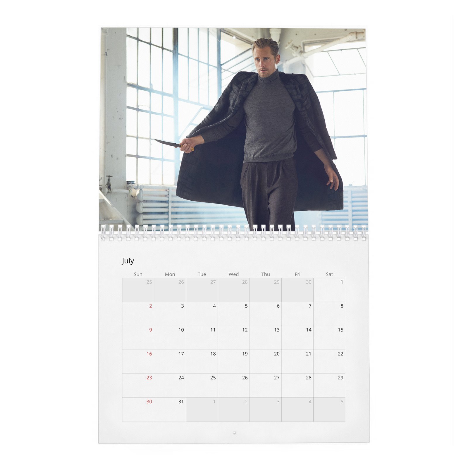 07 Alexander Skarsgard - Scenes 2027 Wall Calendar