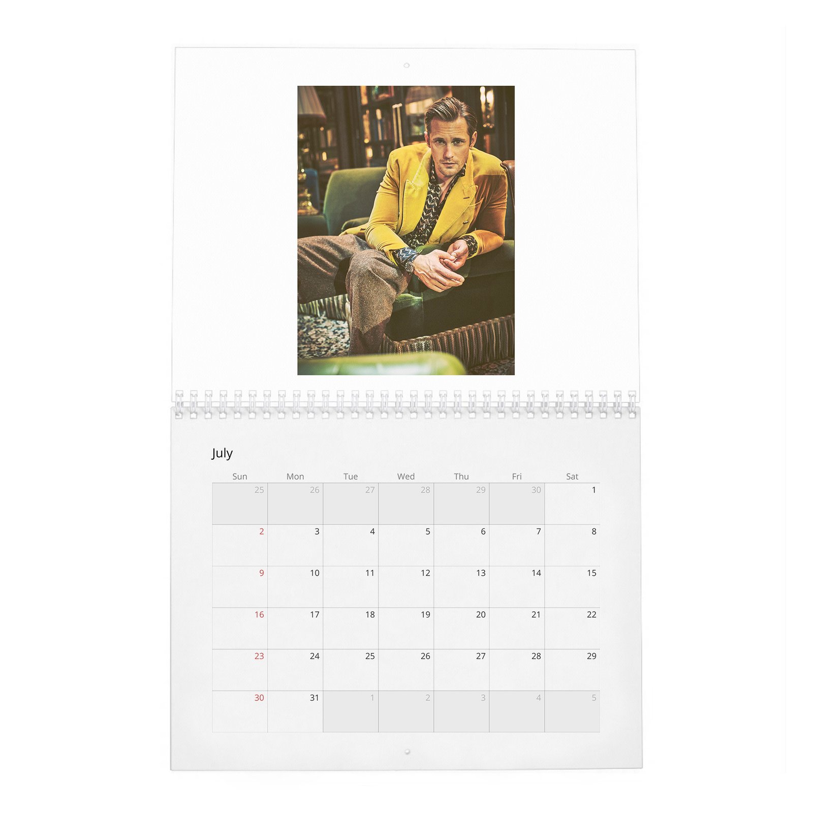 Alexander Skarsgard - Top Swede 2027 Wall Calendar