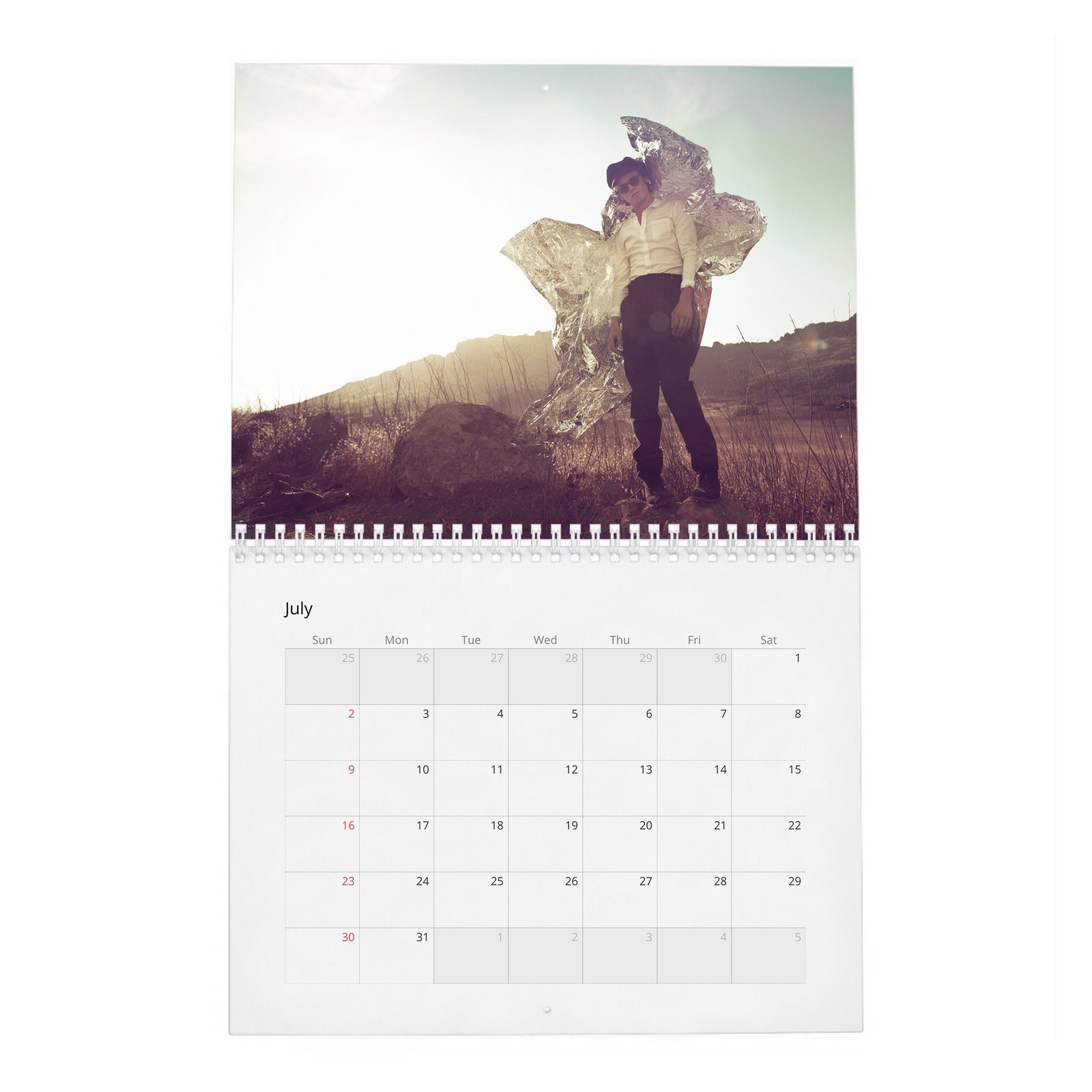 07 Anton Yelchin - Flaunt 2027 Wall Calendar
