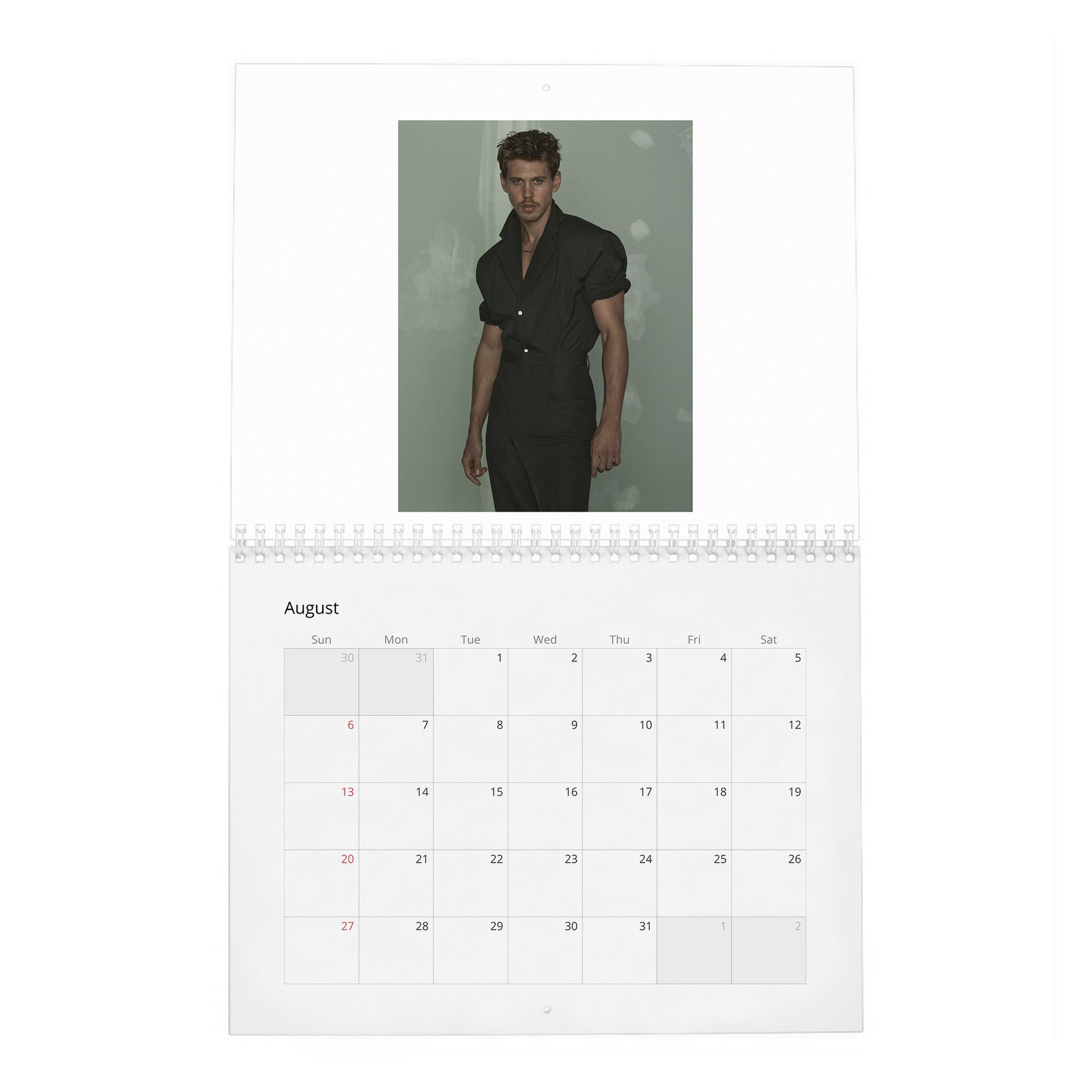 08 Austin Butler - Never Backs Down 2027 Wall Calendar