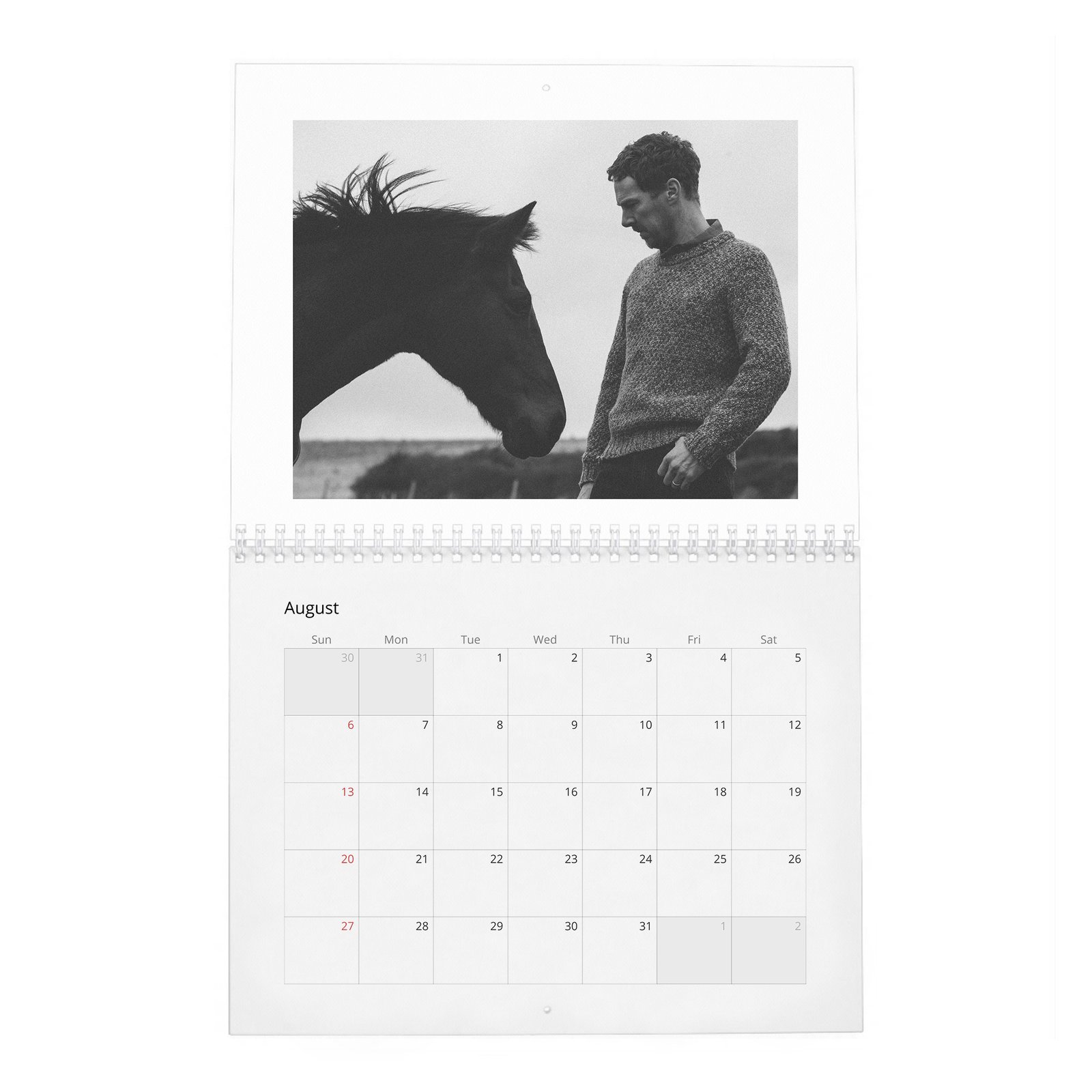 08 Benedict Cumberbatch - Monsters Among Us 2027 Wall Calendar