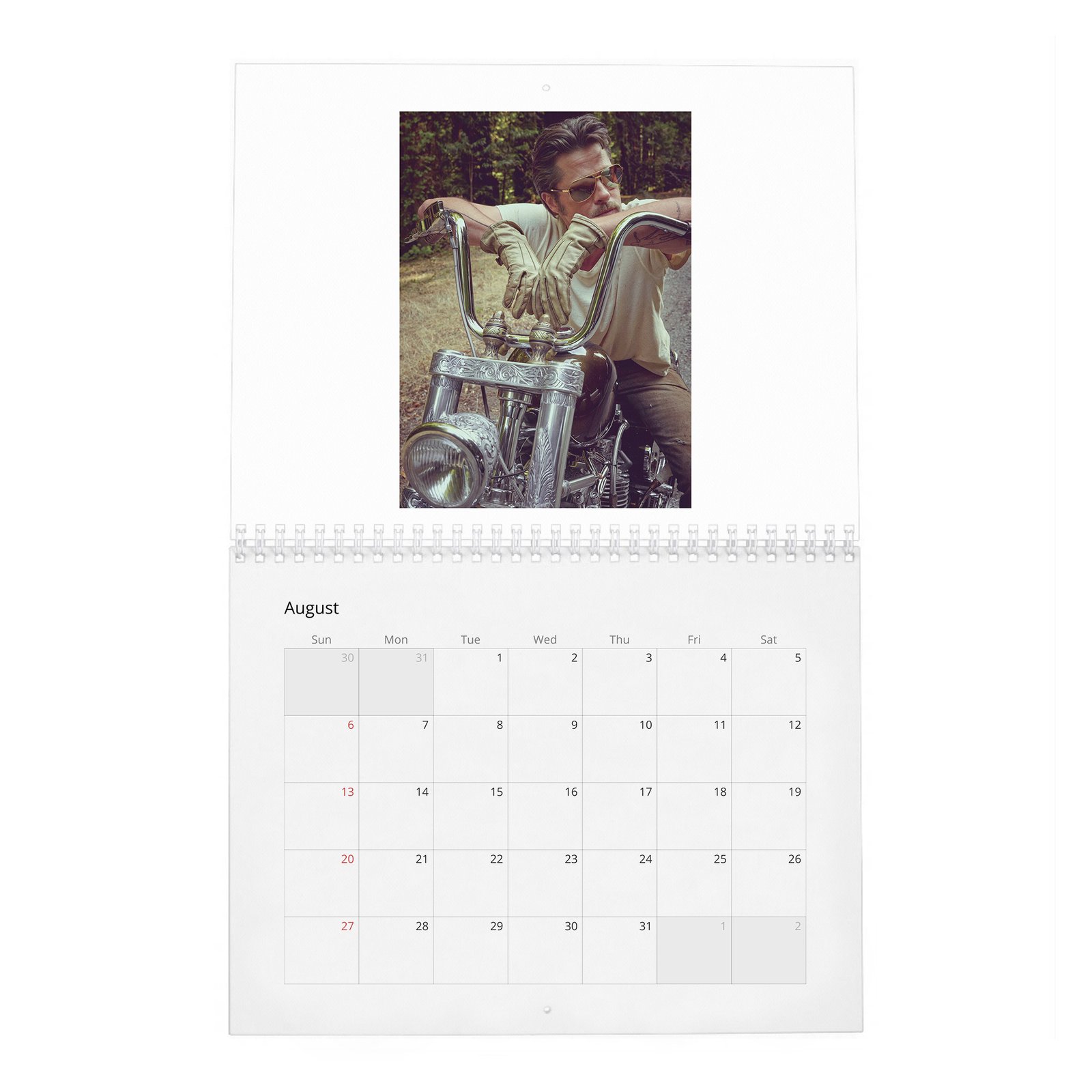 08 Brad Pitt - Forest Soul 2027 Wall Calendar