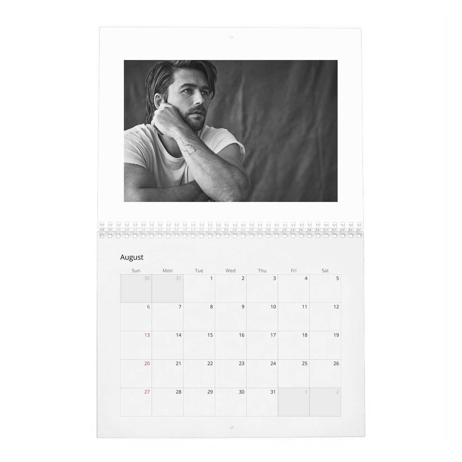 08 Brandon Sklenar - Man About Town 2027 Wall Calendar