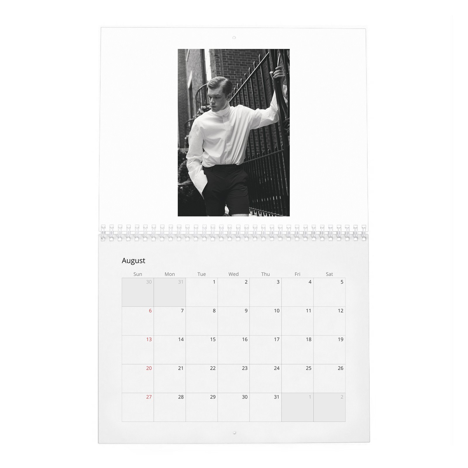 08 Cameron Monaghan - Pibe 2027 Wall Calendar