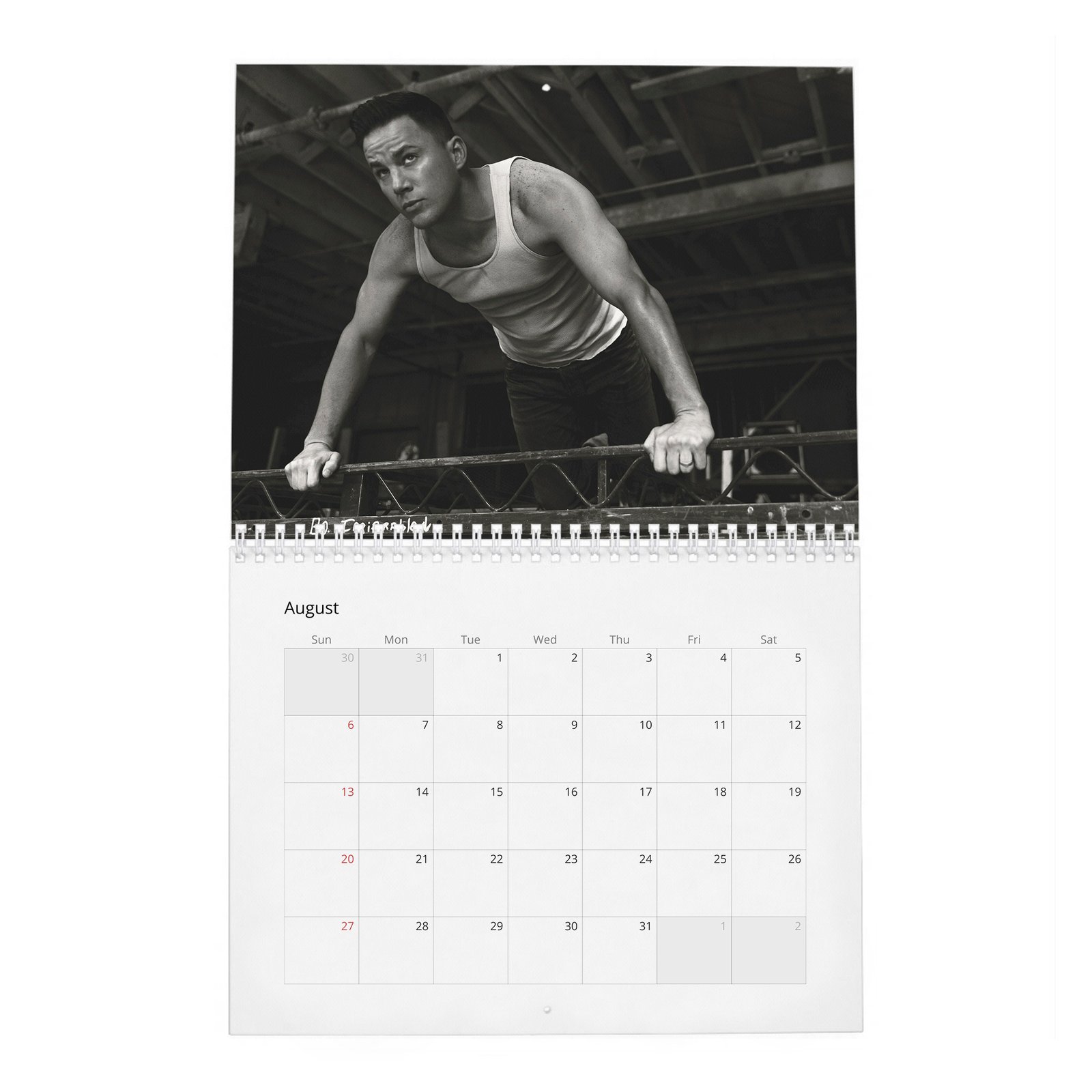 08 Channing Tatum - The Trials Of 2027 Wall Calendar