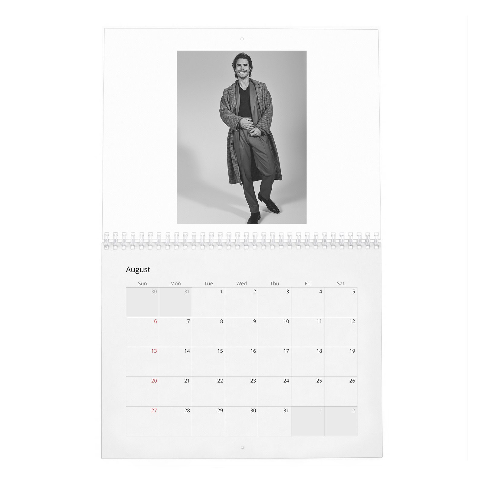 Chase Stokes - Living In The Moment 2027 Wall Calendar