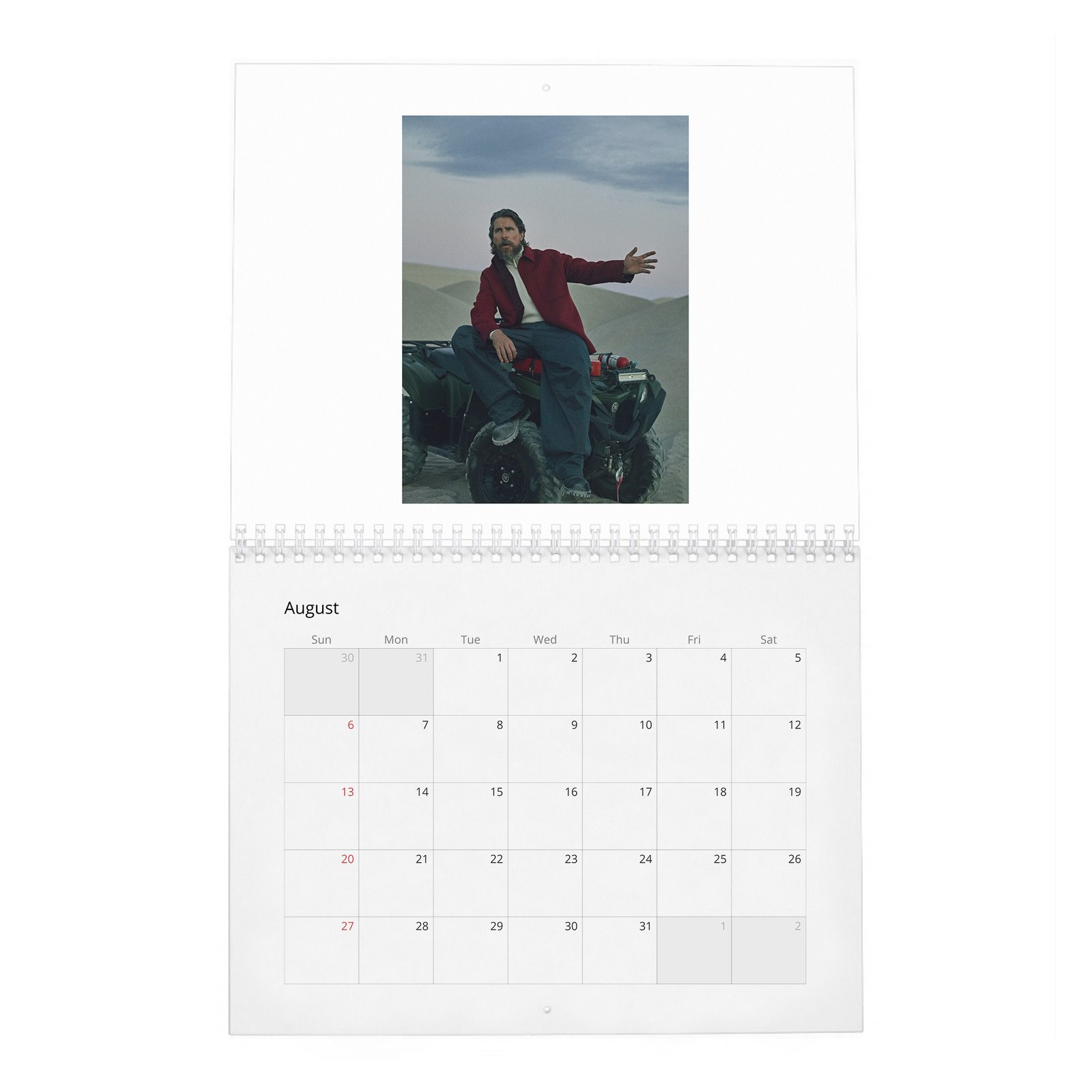 Christian Bale - Hollywood's Reluctant King 2027 Wall Calendar