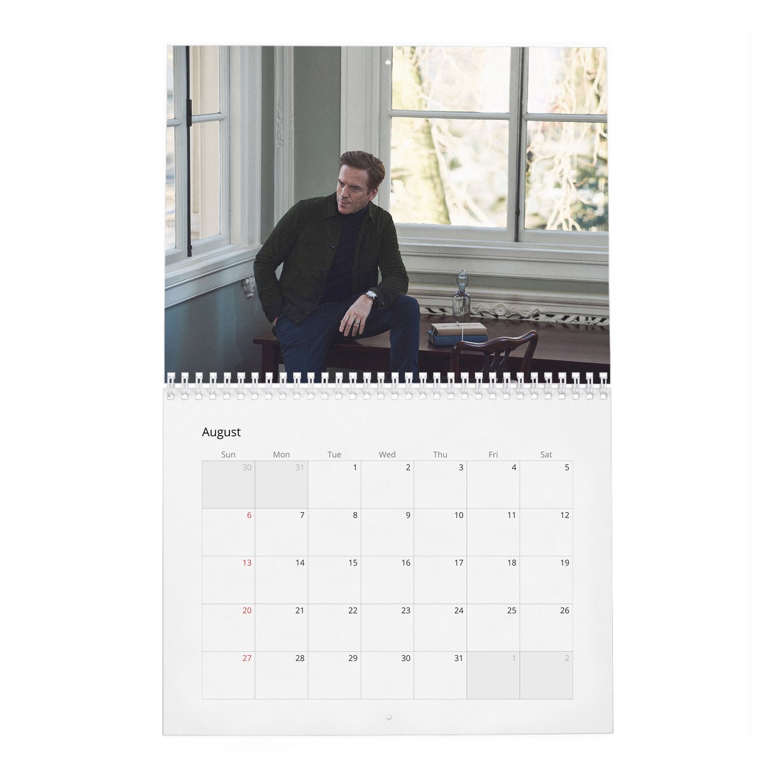 08 Damian Lewis - The King Of The Box Set 2027 Wall Calendar