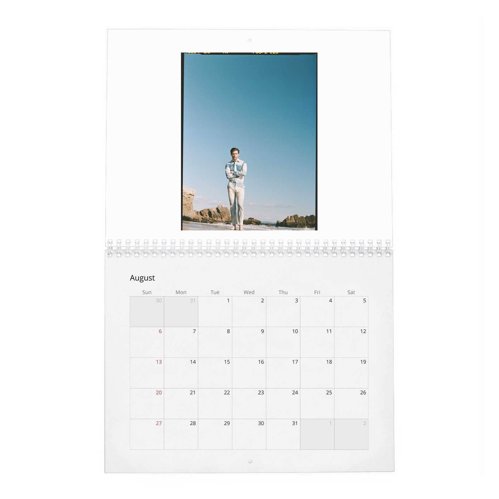 08 David Corenswet - Man About Town 2027 Wall Calendar