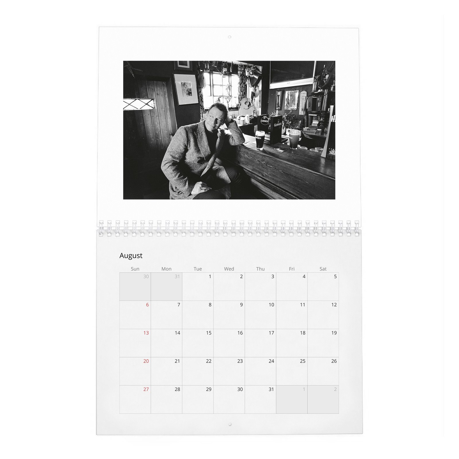 08 Dominic West - King Of The Castle 2027 Wall Calendar