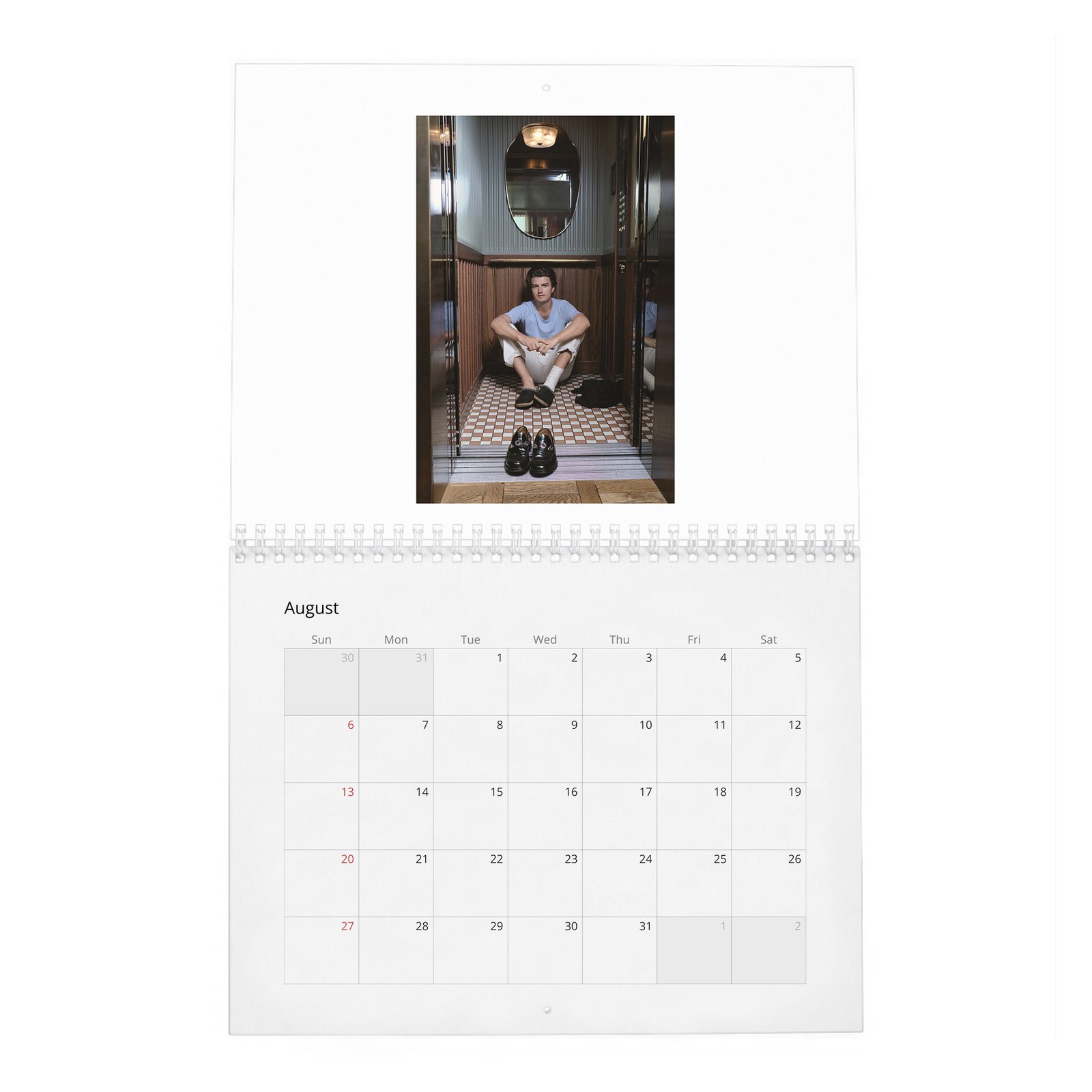 08 Joe Keery - Turning Expectations 2027 Wall Calendar