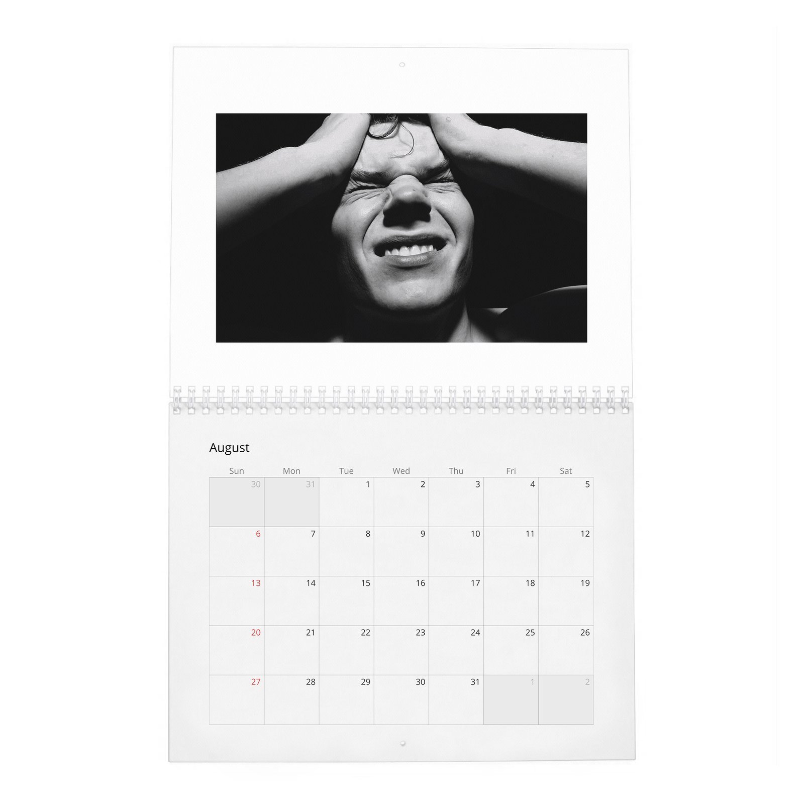 08 Evan Peters - Flaunt 2027 Wall Calendar