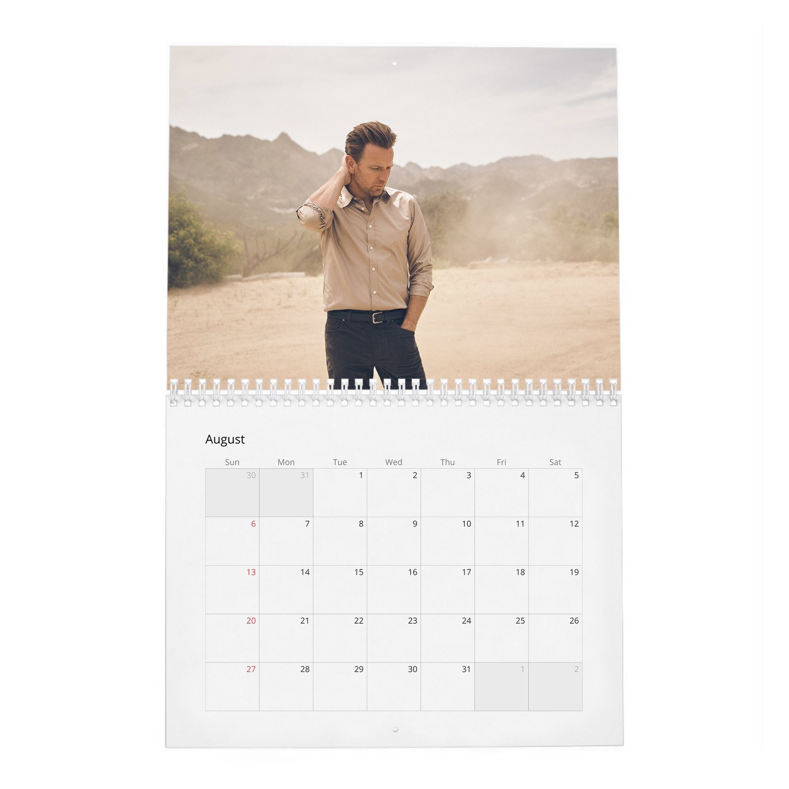 08 Ewan Mcgregor - Leading Man 2027 Wall Calendar