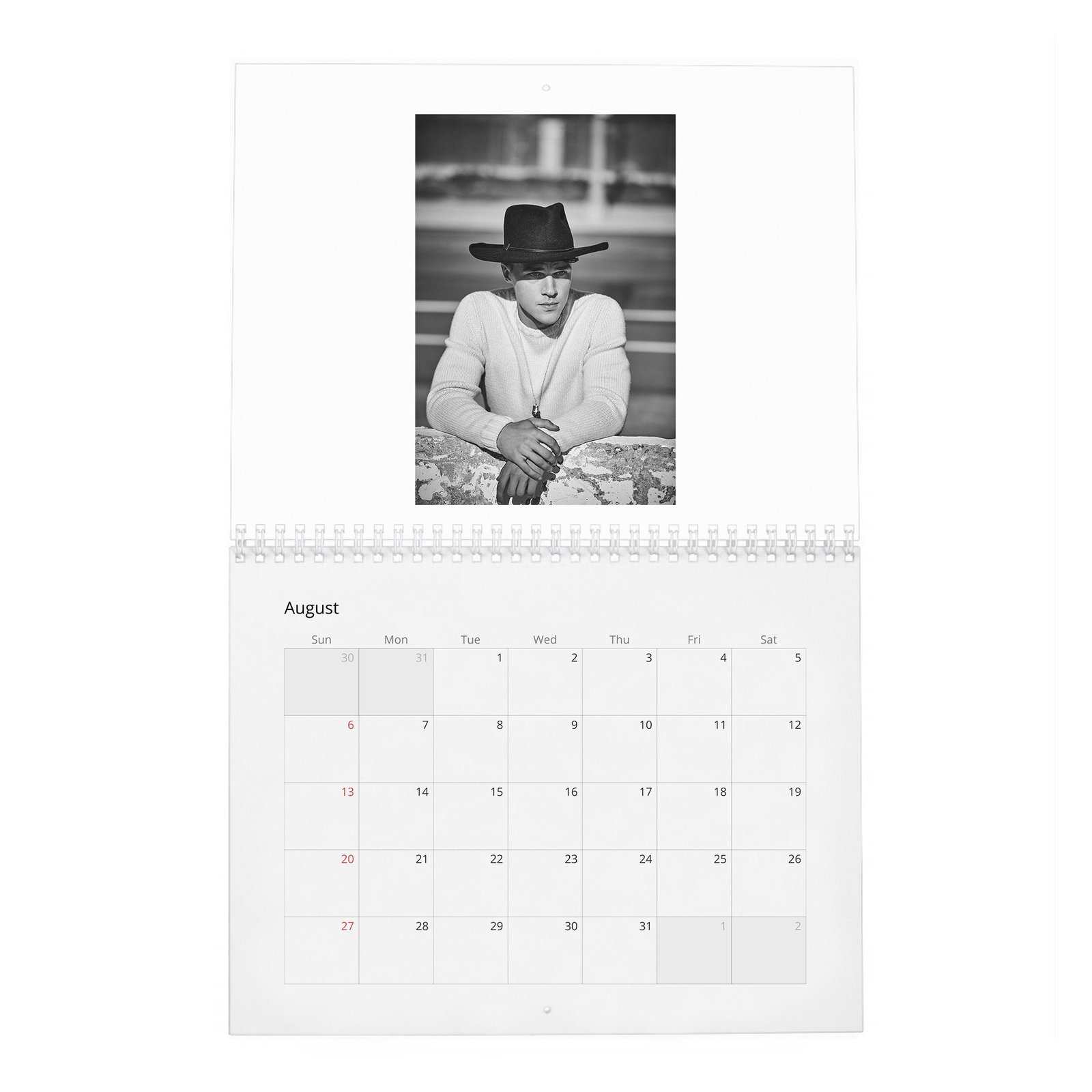 Finn Wittrock - Flaunt 2027 Wall Calendar