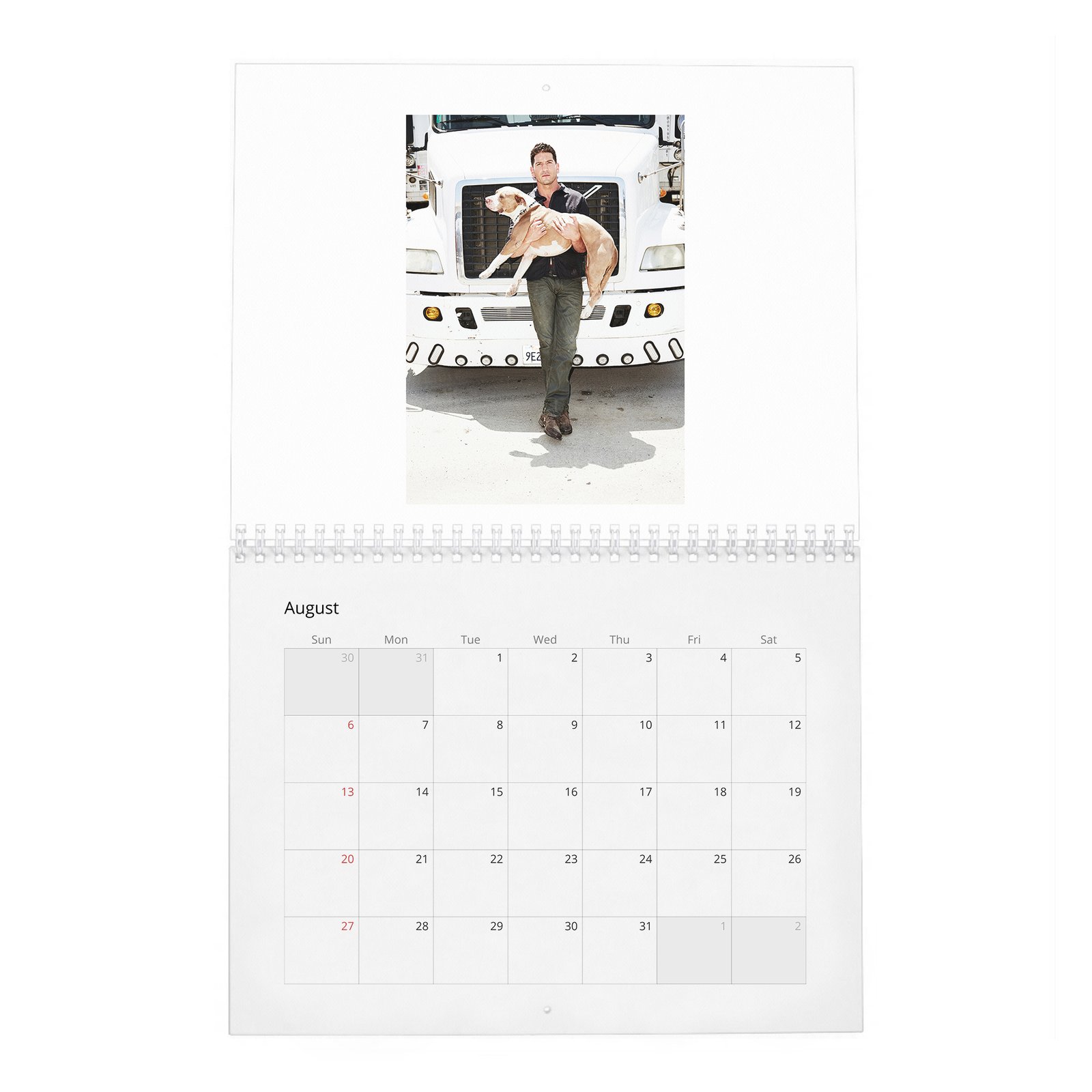 08 Jon Bernthal - Man On Fire 2027 Wall Calendar