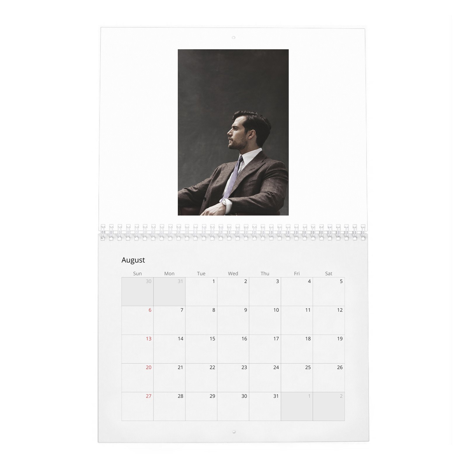 08 Henry Cavill - Poetic Justice 2027 Wall Calendar