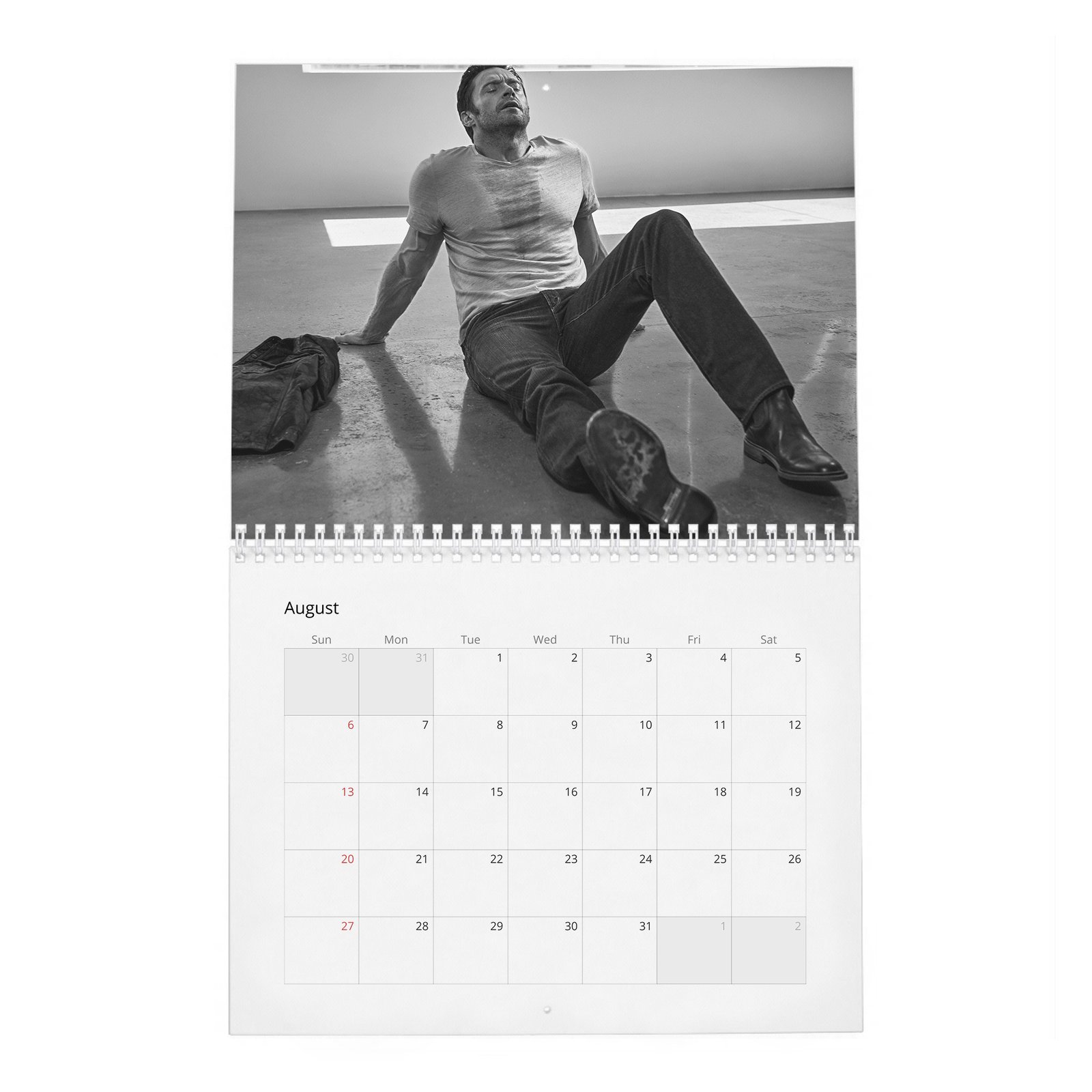 08 Hugh Jackman - There Is A Beast Inside 2027 Wall Calendar