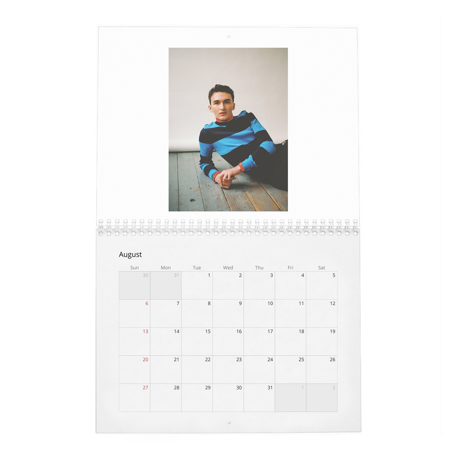 08 Isaac Hempstead Wright - Wonderland 2027 Wall Calendar