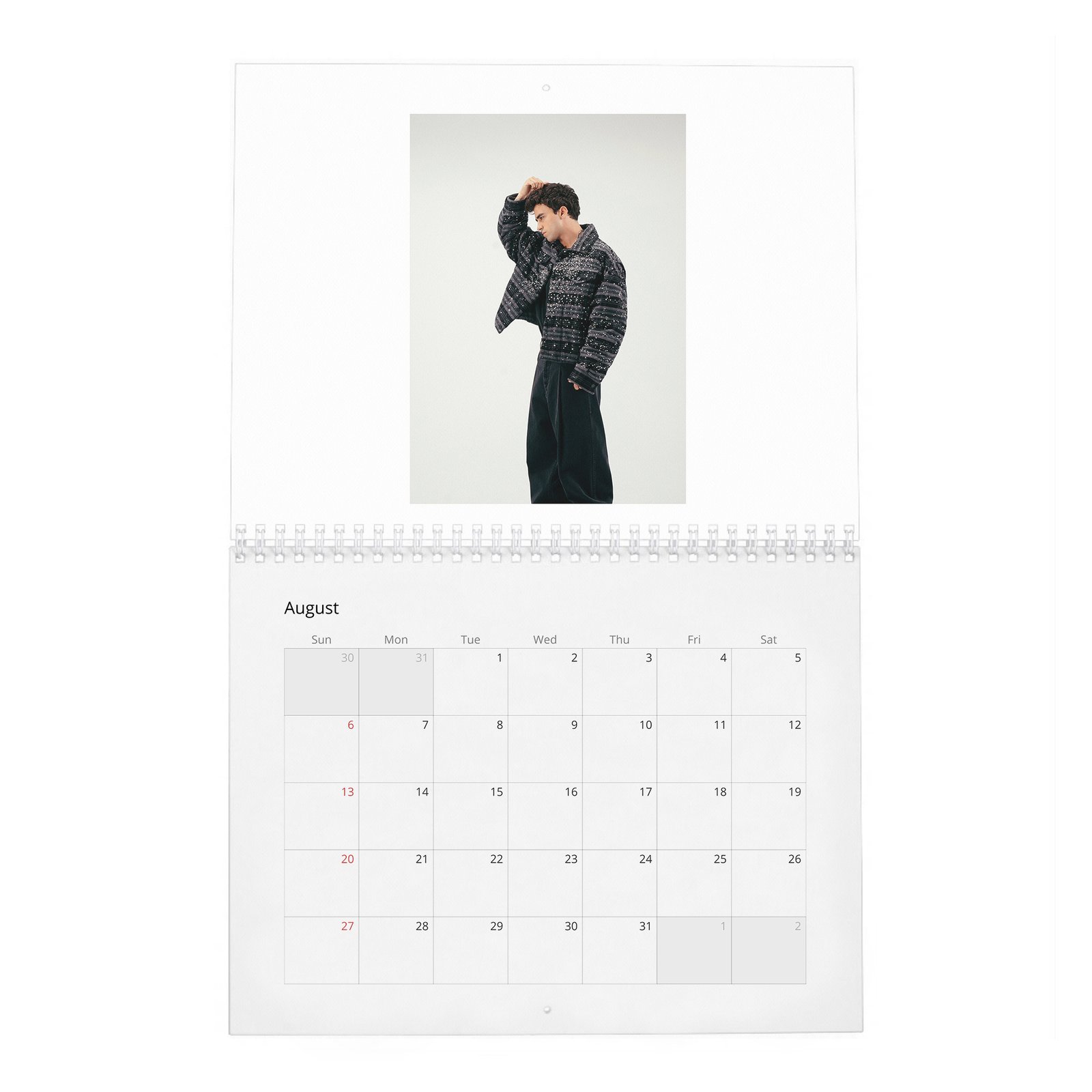 Itzan Escamilla - The Cold And Impenetrable Face 2027 Wall Calendar