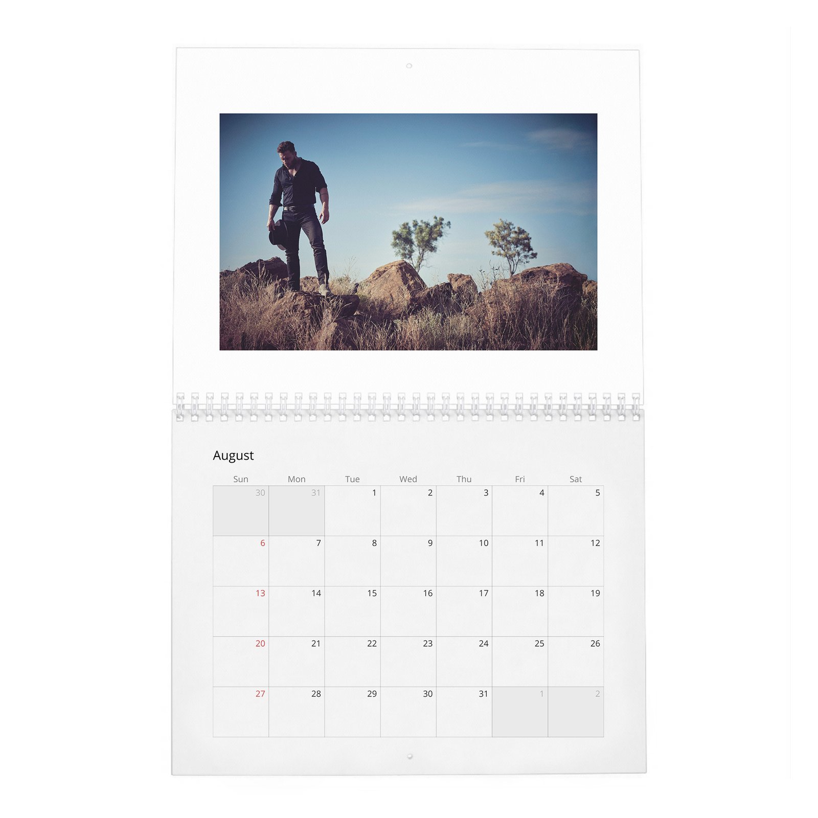 08 Jai Courtney - Outback Adventure 2027 Wall Calendar