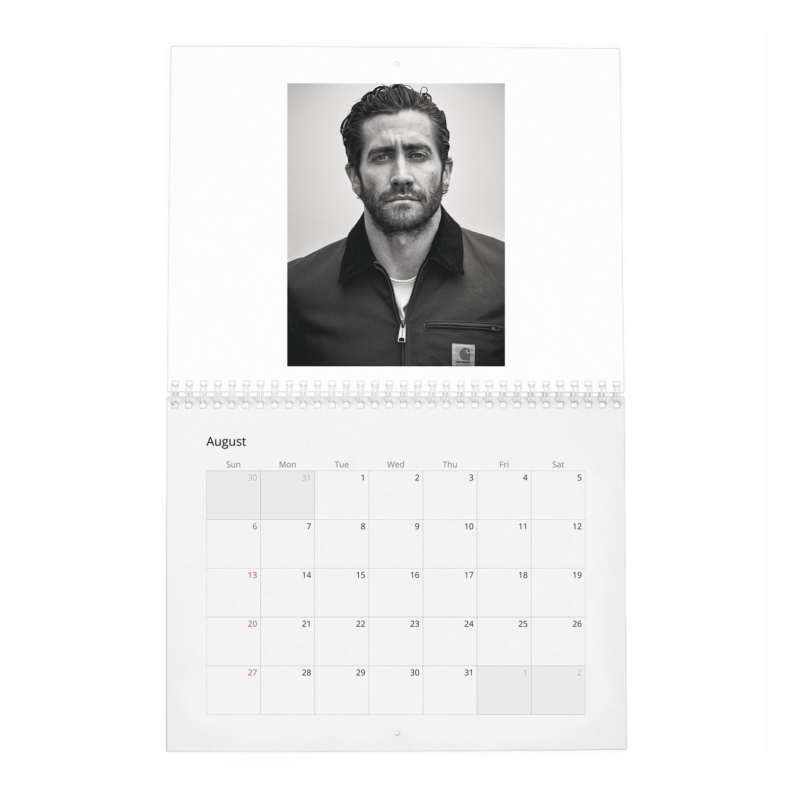 08 Jake Gyllenhaal - The A-List's Hippest Player 2027 Wall Calendar