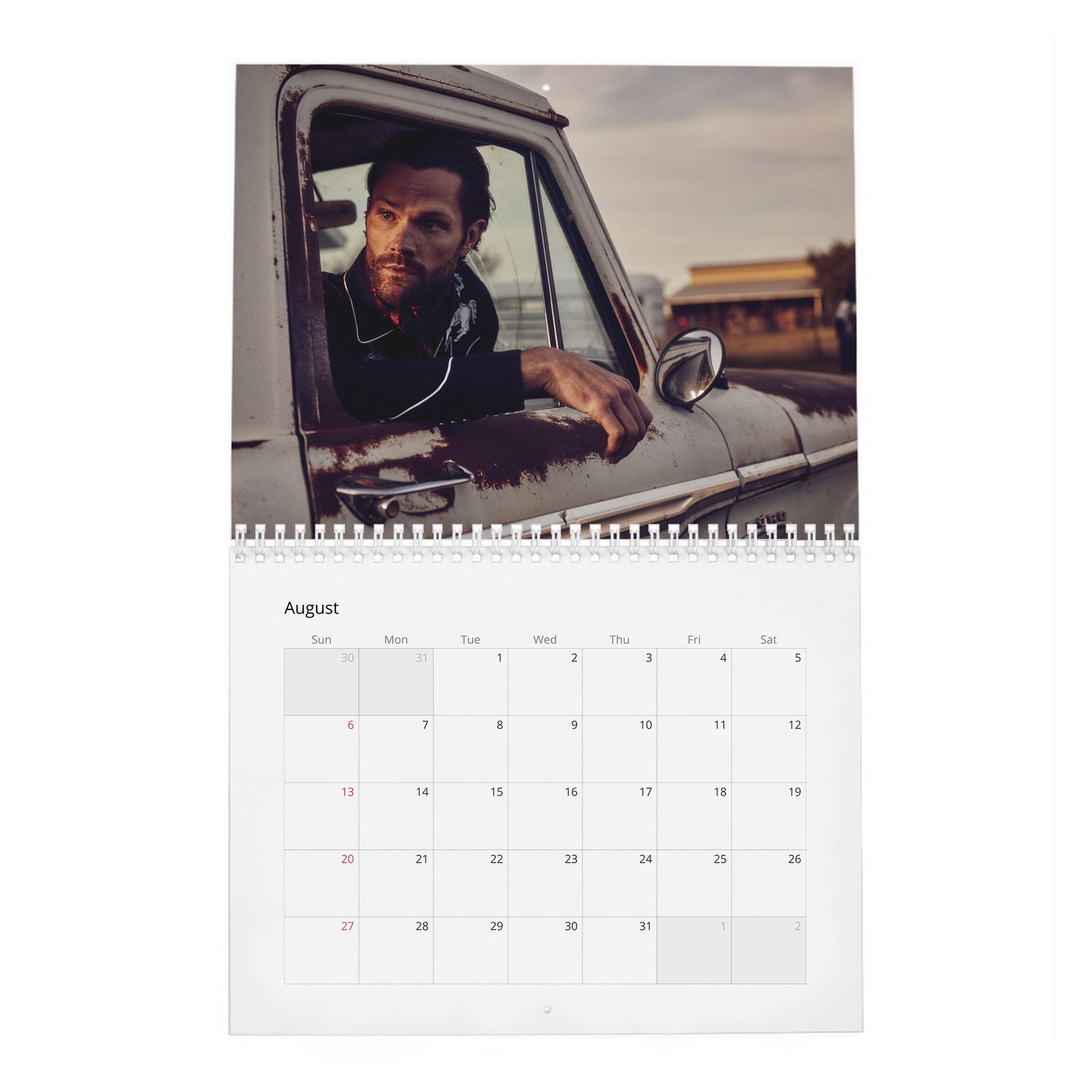 08 Jared Padalecki - The New Texas Ranger 2027 Wall Calendar