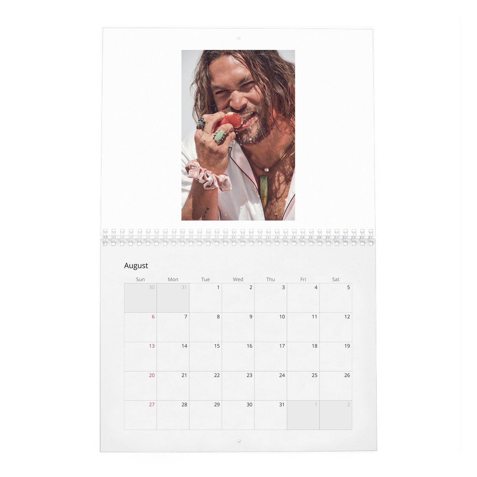 08 Jason Momoa - King Of The Wild Things 2027 Wall Calendar