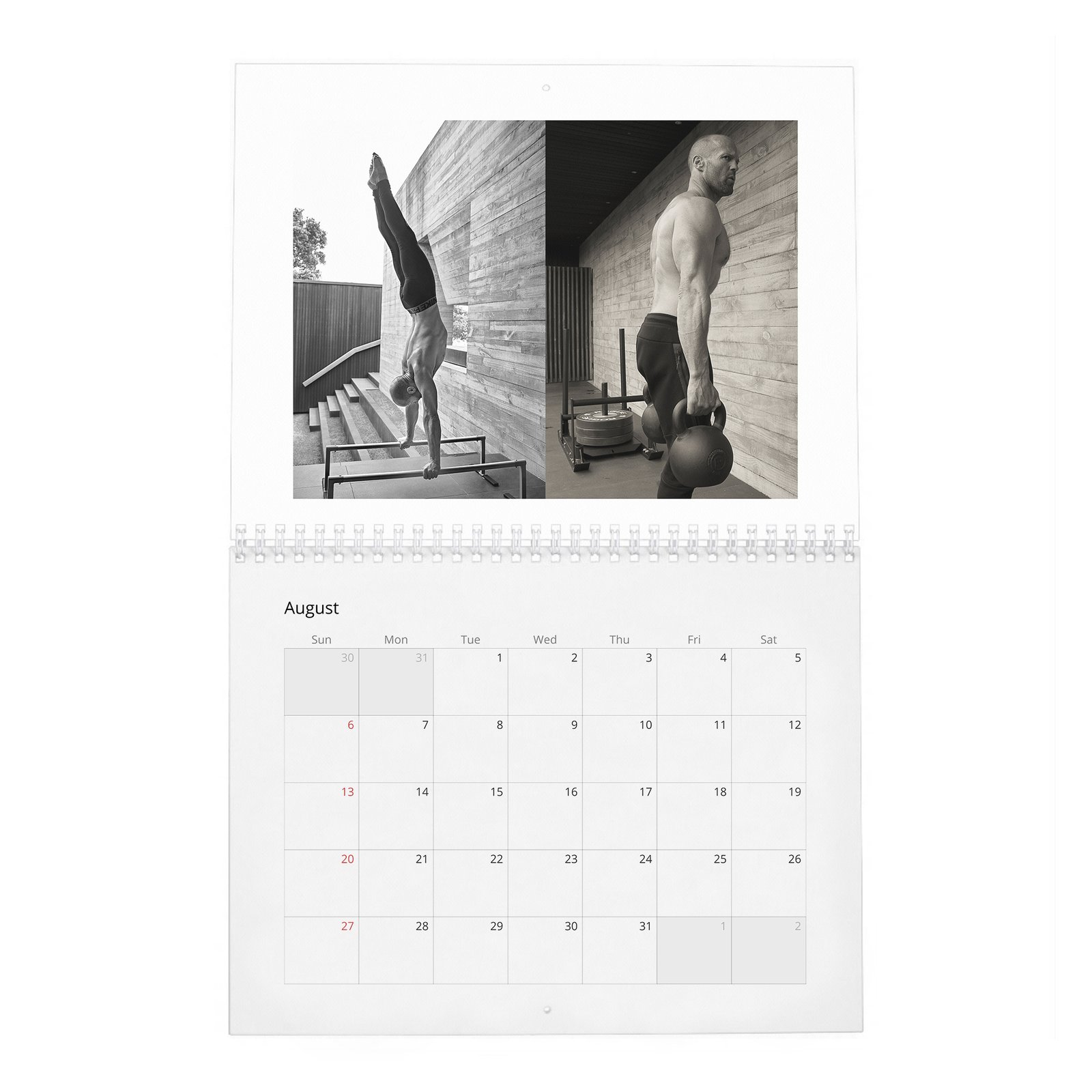08 Jason Statham - The Re-Education Of 2027 Wall Calendar