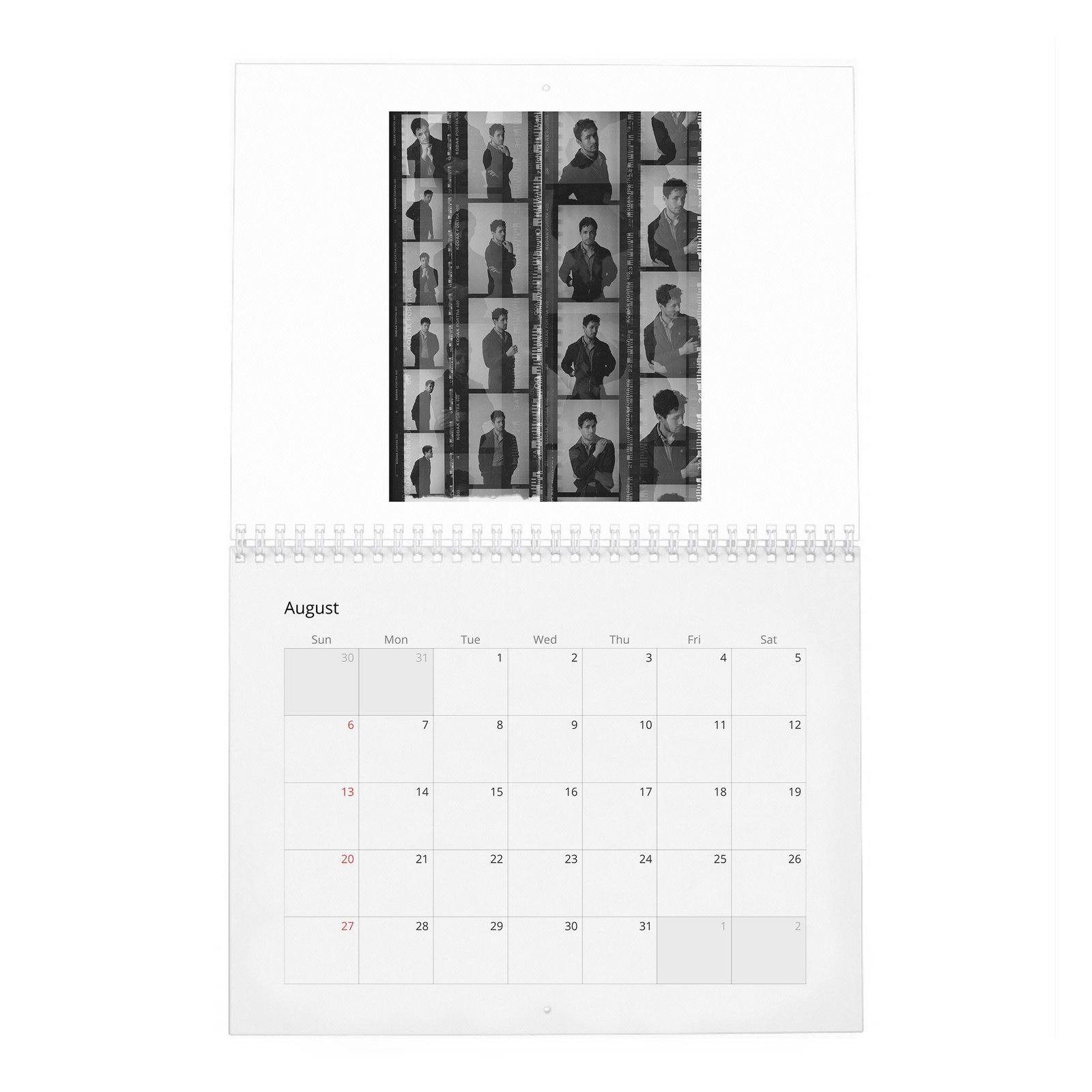 08 Jonah Hauer-King - Leading Lights 2027 Wall Calendar