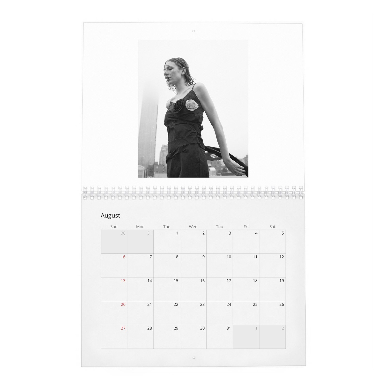 08 (2) Hunter Schafer - Leaning In 2027 Wall Calendar