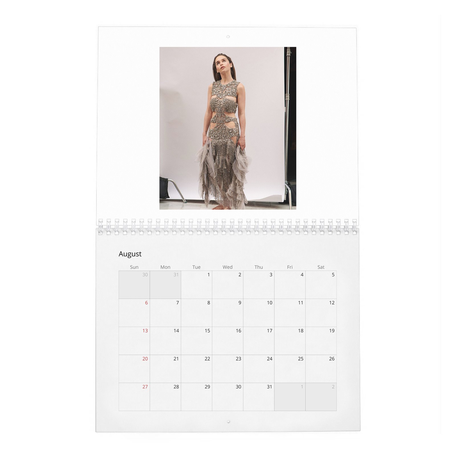 08 (2) Emilia Clarke - Power and Passion 2027 Wall Calendar