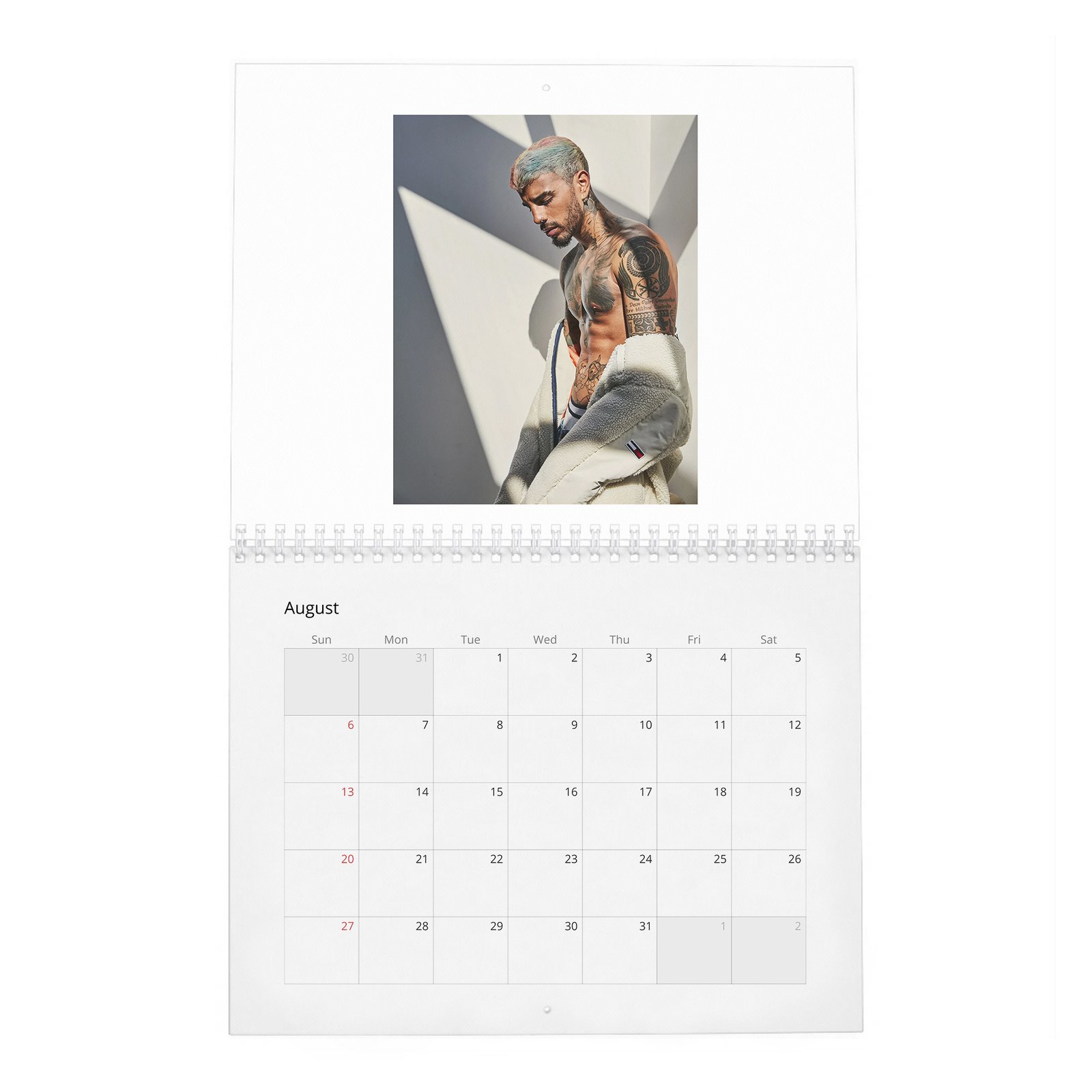 08 Rauw Alejandro - Urban Latino Man 2027 Wall Calendar