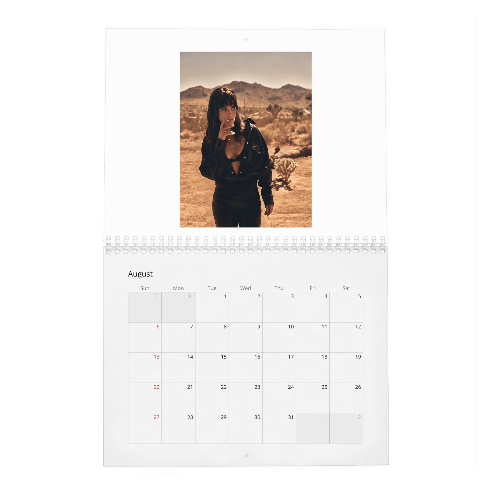 08 Adria Arjona - Flaunt 2027 Wall Calendar