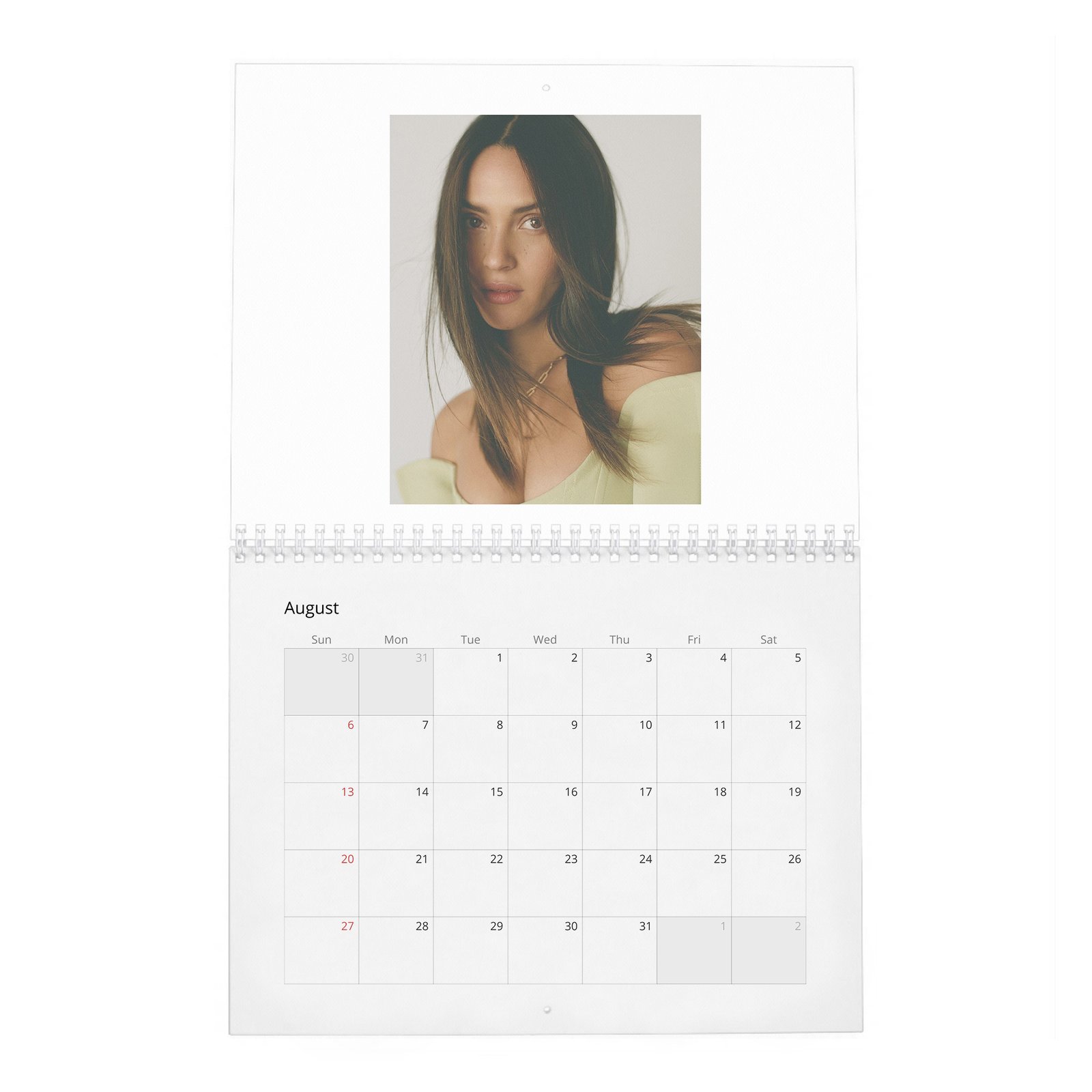08 Adria Arjona - Laterals 2027 Wall Calendar