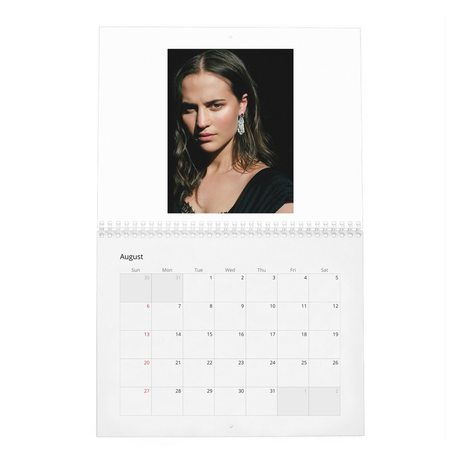 Alicia Vikander - Swedish North Star 2027 Wall Calendar