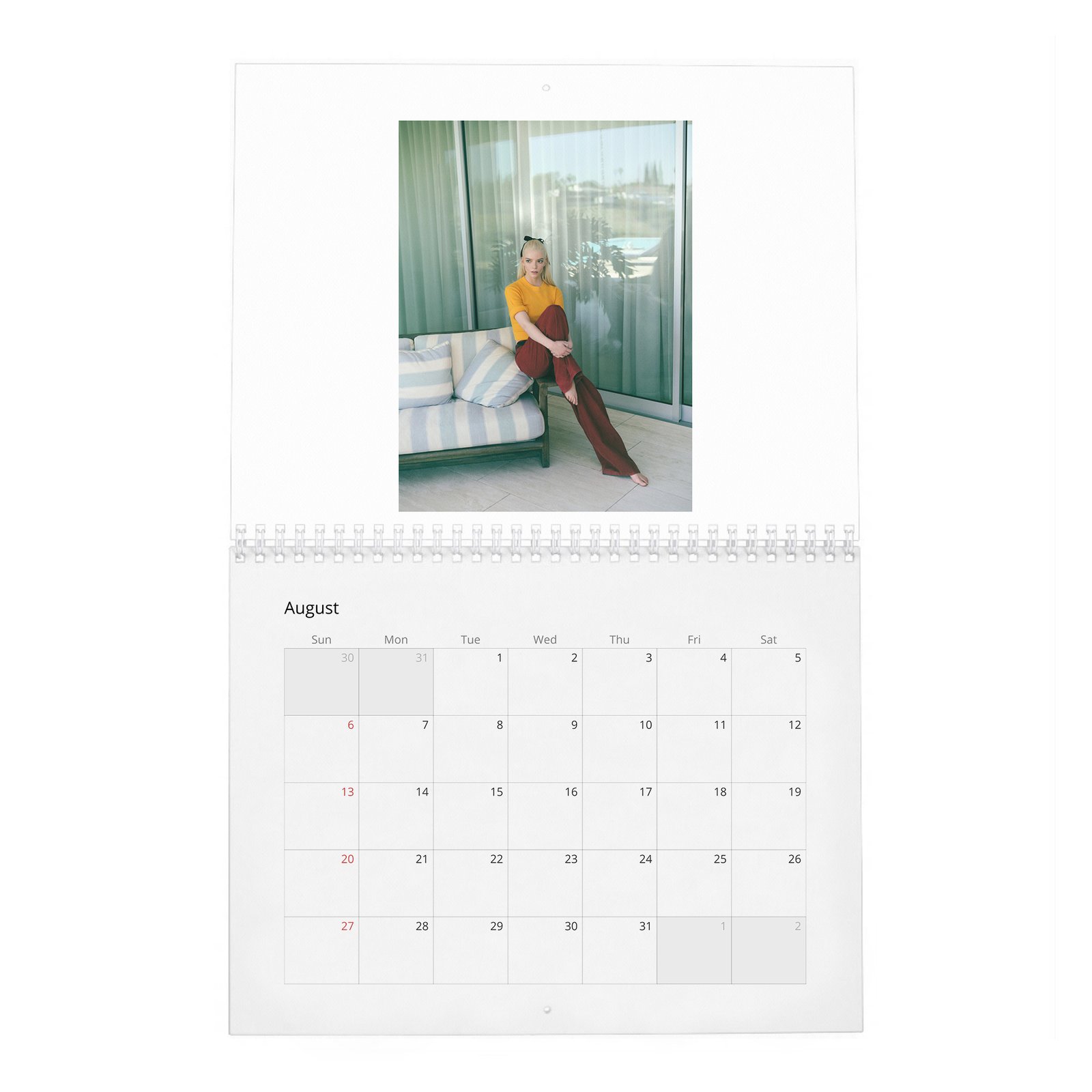 08 Anya Taylor-Joy - Falling In Love 2027 Wall Calendar