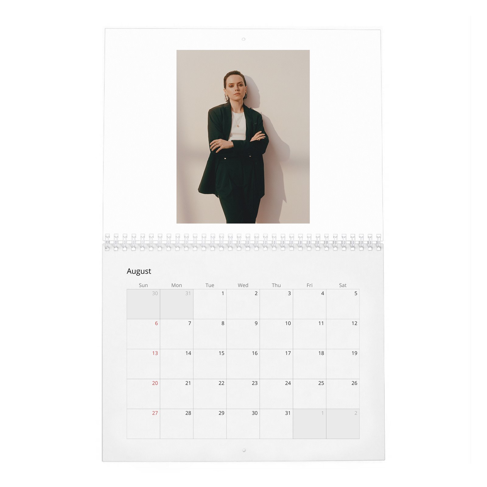 08 Daisy Ridley - Trailblazer In Her Own Right 2027 Wall Calendar