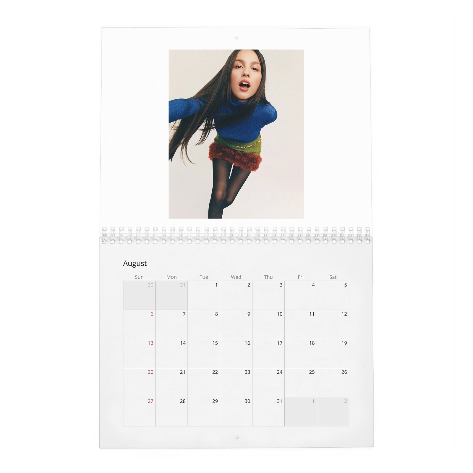 08 Olivia Rodrigo - Dreamer 2027 Wall Calendar