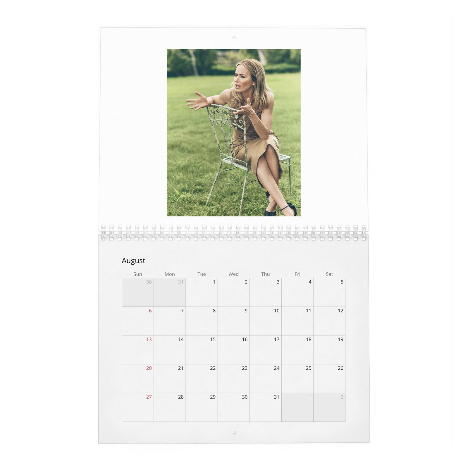 08 Emily Blunt - In Full Bloom 2027 Wall Calendar