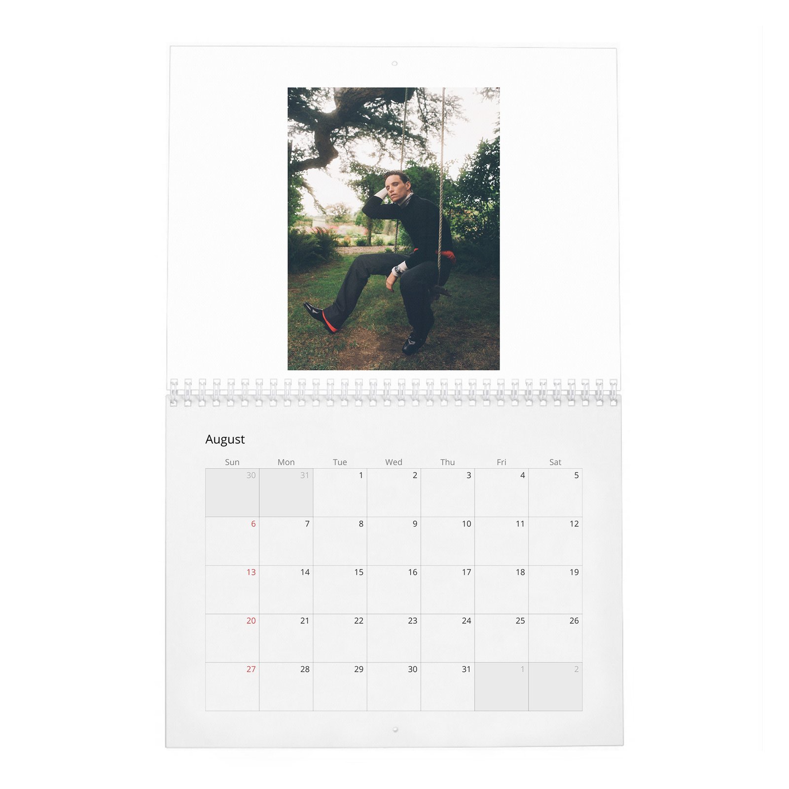 08 Eddie Redmayne - English Class 2027 Wall Calendar