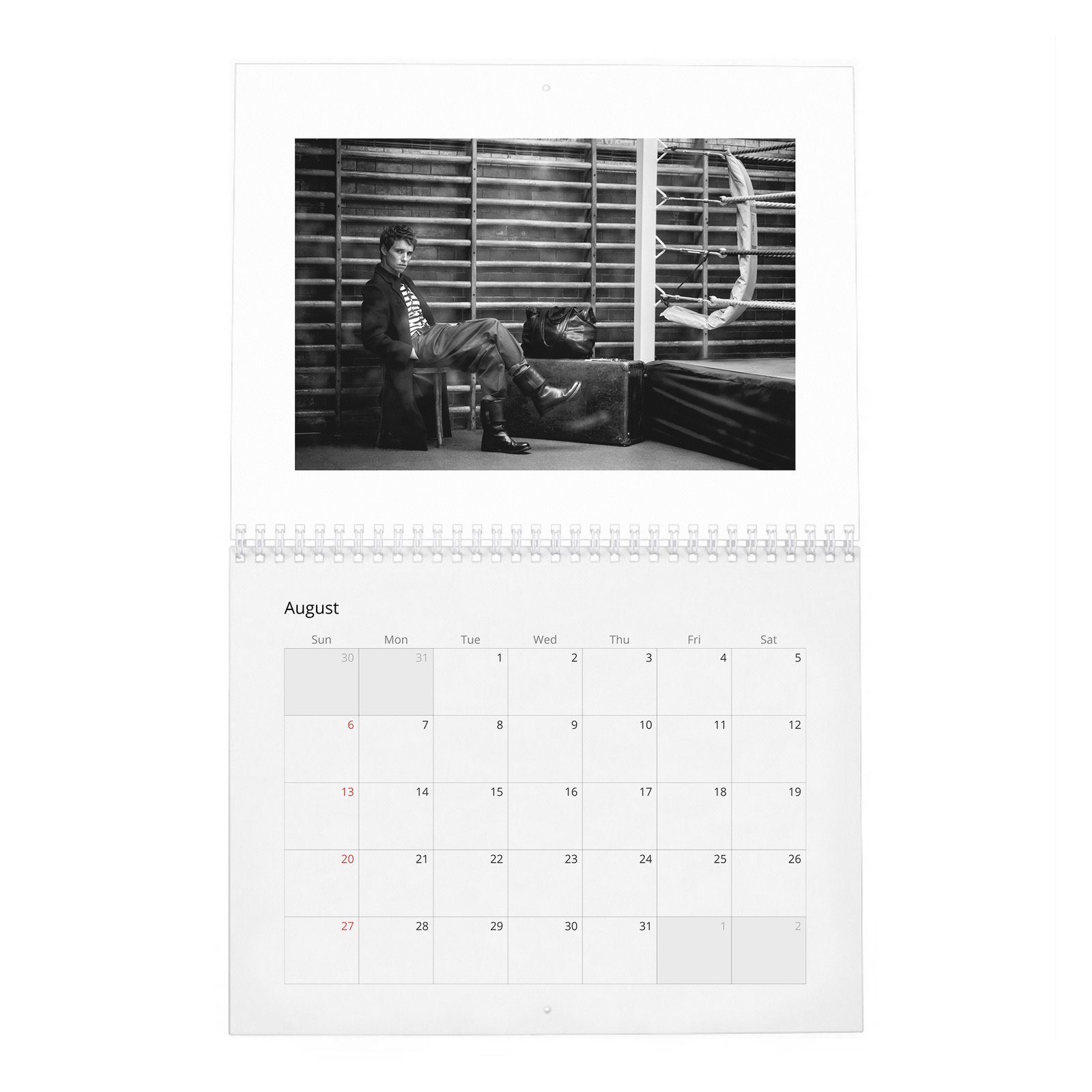 08 Eddie Redmayne - Rare Talent 2027 Wall Calendar