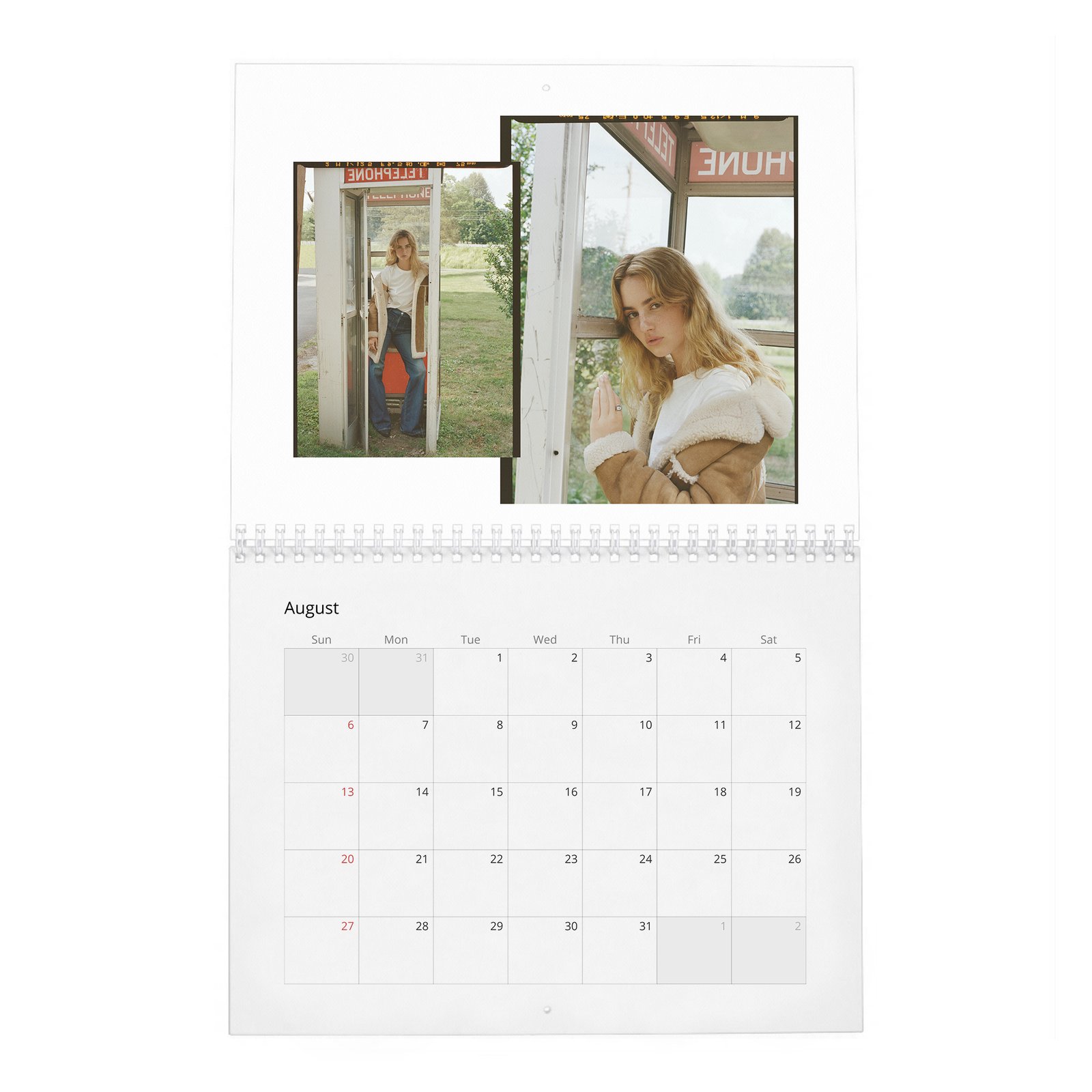 08 Grace Van Patten - Laterals 2027 Wall Calendar