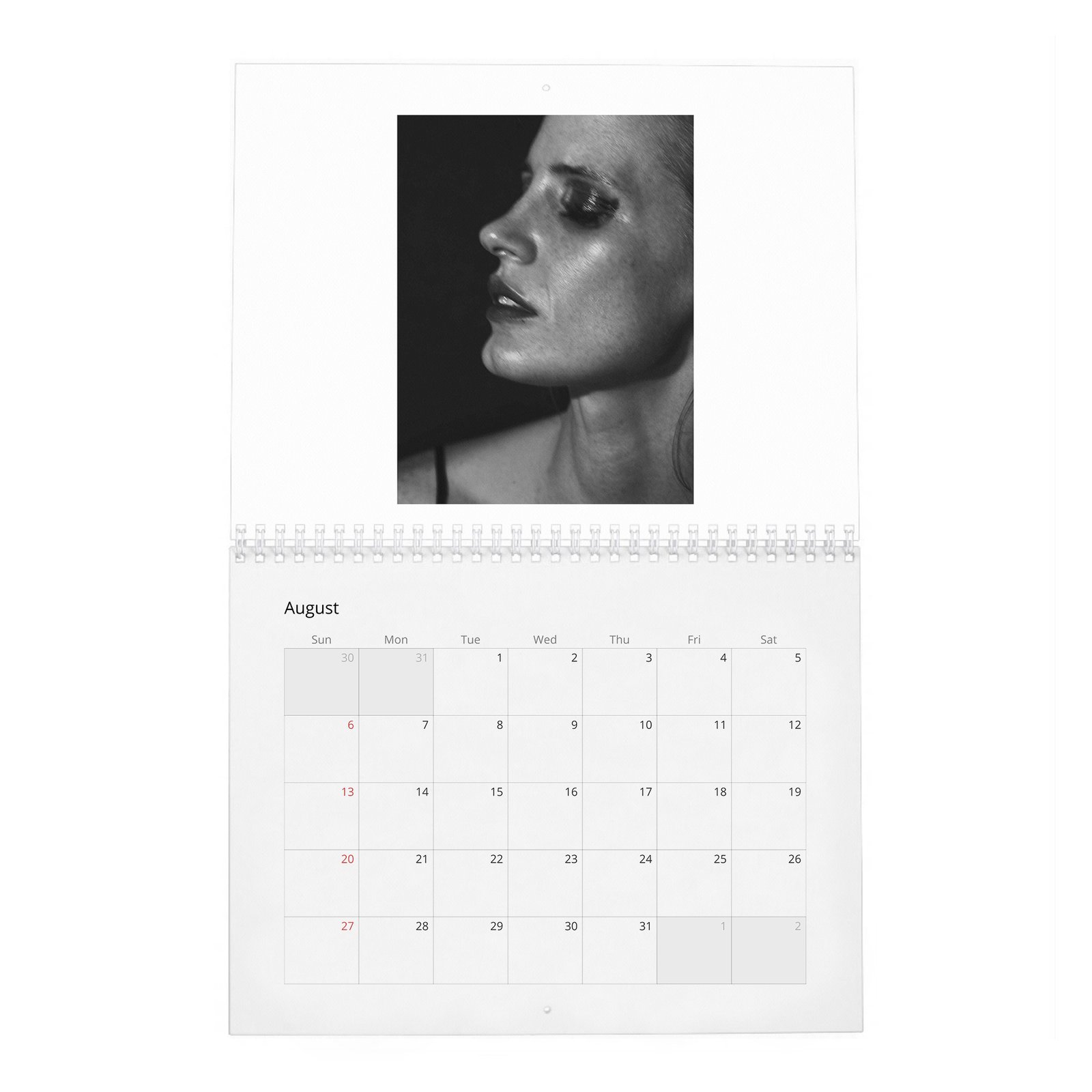 08 Jessica Chastain - Talent And Legend 2027 Wall Calendar