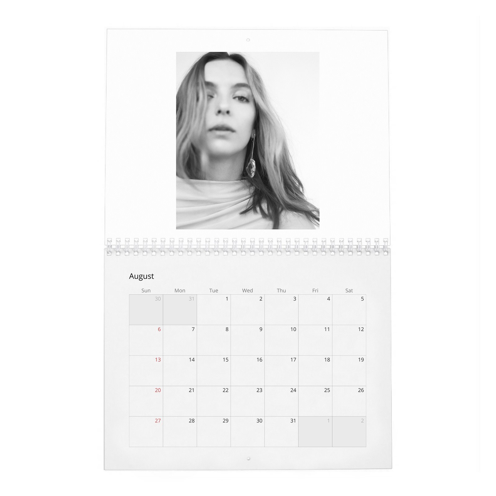 08 Jodie Comer - Talent And Perfect 2027 Wall Calendar