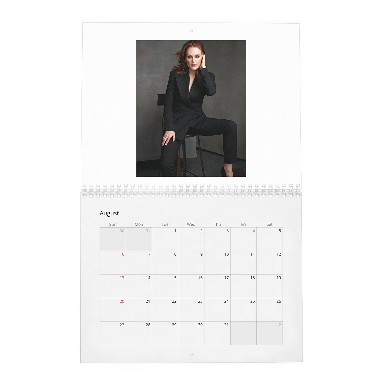 08 Julianne Moore - A Singular Woman 2027 Wall Calendar