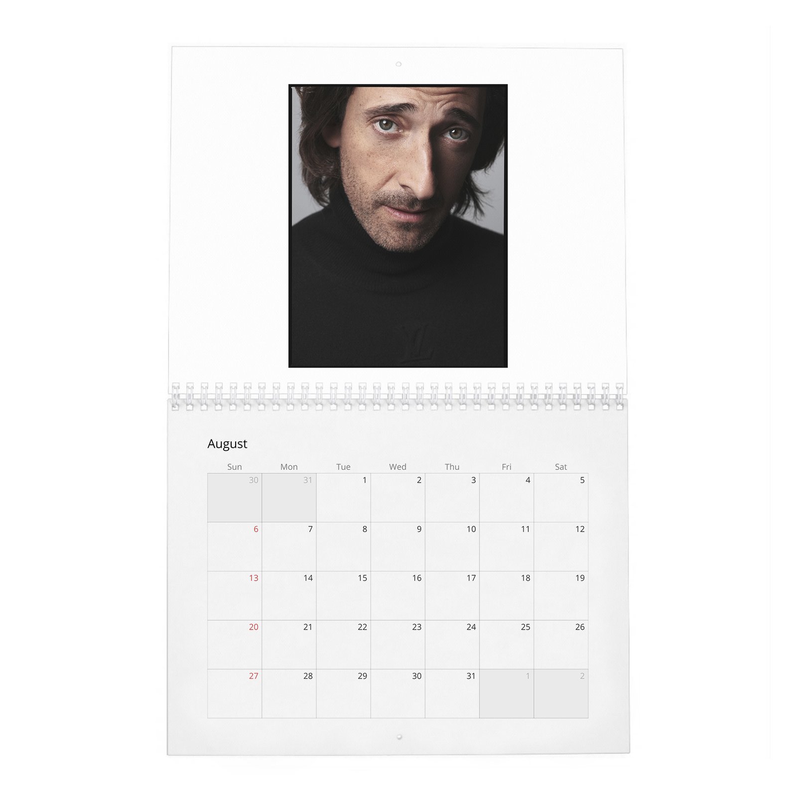 08 Adrien Brody - The Amazing Adrian 2027 Wall Calendar