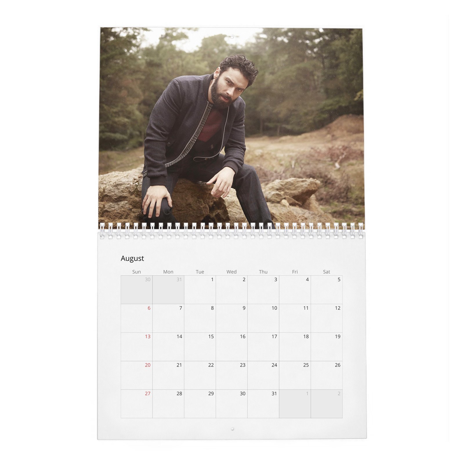 08 Aidan Turner - Encore 2027 Wall Calendar