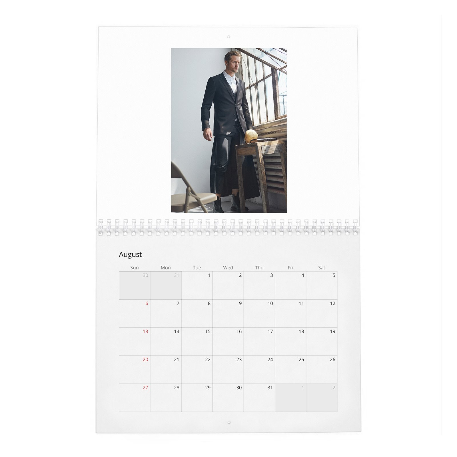 08 Alexander Skarsgard - Scenes 2027 Wall Calendar