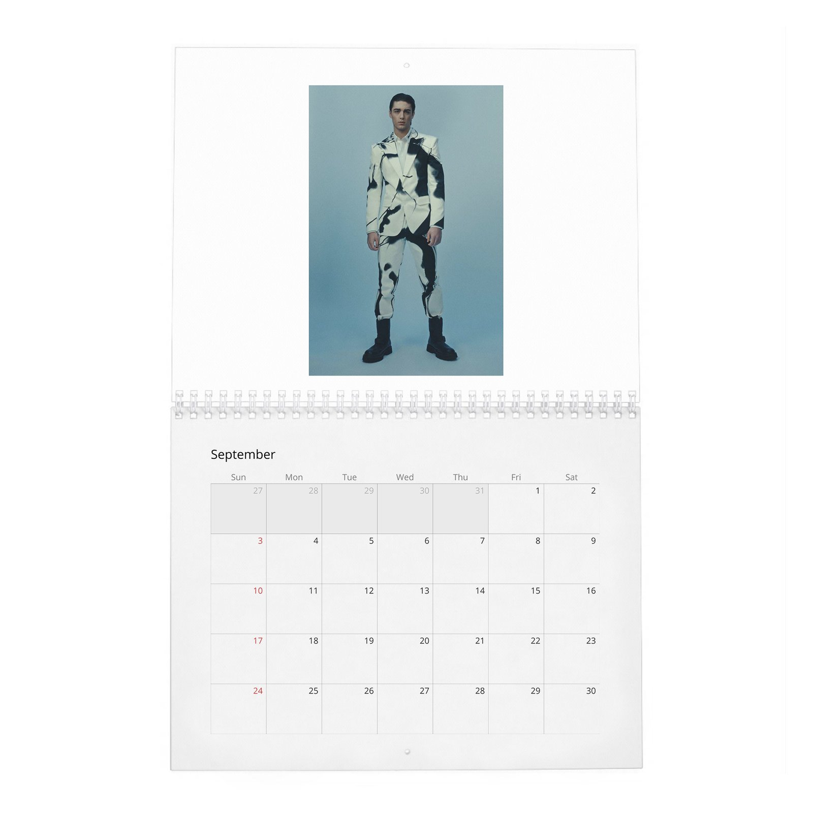 09 Asher Angel - In Conversation 2027 Wall Calendar