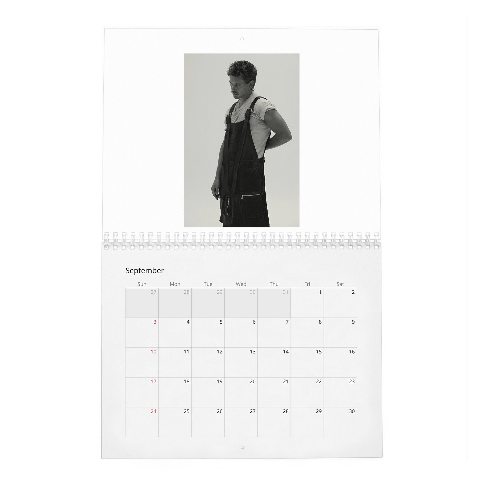09 Austin Butler - Never Backs Down 2027 Wall Calendar